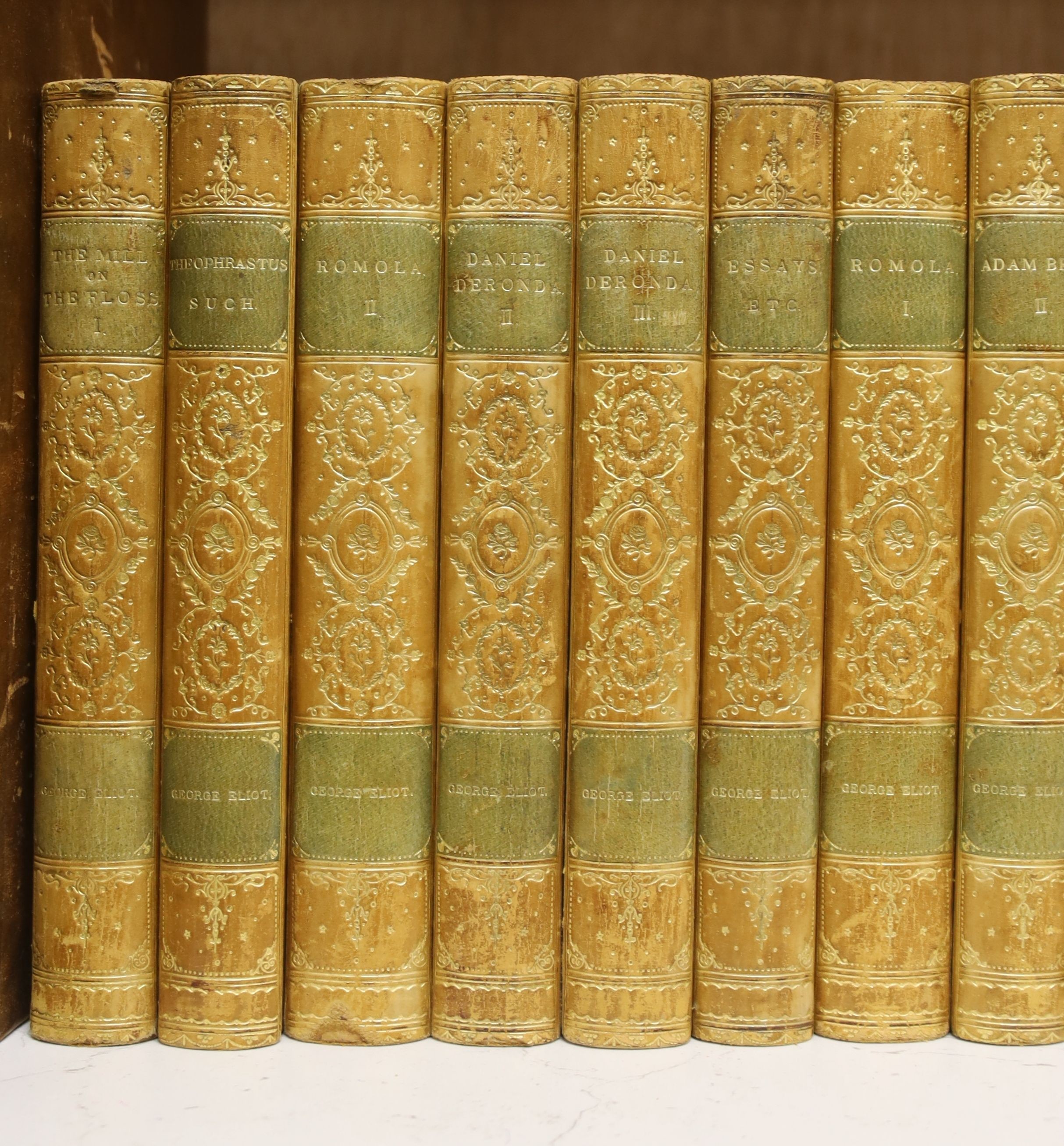 Eliot, George - Works, Standard edition, 21 vols, 8vo, calf, William Blackwood & Co., Edinburgh [1895]